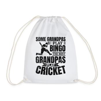 Some grandpas play bingo the best grandpas play Cr - Turnbeutel - Weiß - Vorne