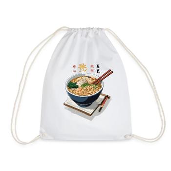 Japan Streetwear Ramen Miso Udon leckeres Design - Turnbeutel - Weiß - Vorne