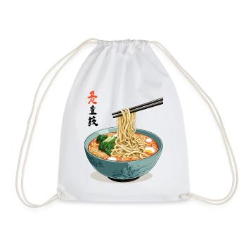 Japon Ramen Udon Design Esthétique Streetwear - Sac de sport léger - blanc - Devant