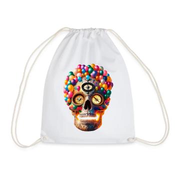 Fiesta Glow Skull T Shirt Albuquerque Ballon - Sac de sport léger - blanc - Devant