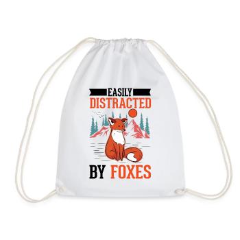 Fuchs Geschenk Rotfuchs - Turnbeutel - Weiß - Vorne