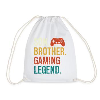 Sohn Bruder Gaming-Legende Sohn Bruder Videospieler - Turnbeutel - Weiß - Vorne