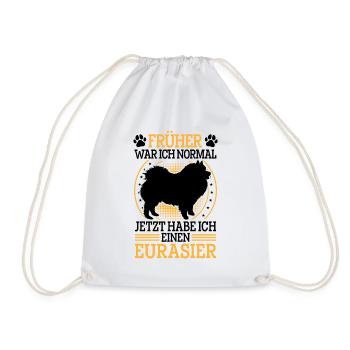 Eurasier formerly normal Eurasian Spitz - Drawstring Bag - white - Front