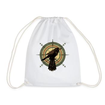 Précision de mise au point du corbeau de tir à l’arc zen - Sac de sport léger - blanc - Devant