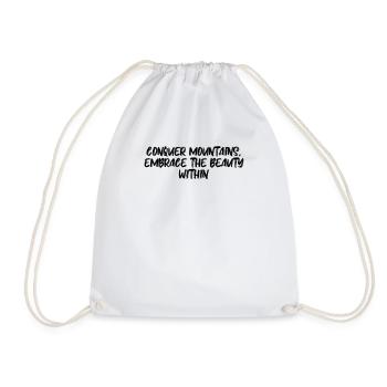 Randonnée - Partez à la conquête des montagnes, embrassez la beauté - Sac de sport léger - blanc - Devant