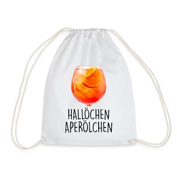Hello aperitif summer drink aperitif - Drawstring Bag - white - Front
