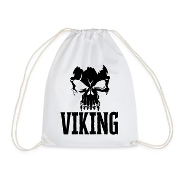 Viking Totenkopf Wikinger Walhalla - Turnbeutel - Weiß - Vorne