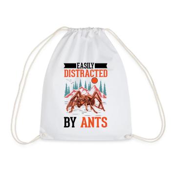 Ants, Ant Farm, Anthill, Fire Ants - Drawstring Bag - white - Front