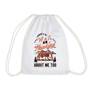 Ants, Ant Farm, Anthill, Fire Ants - Drawstring Bag - white - Front