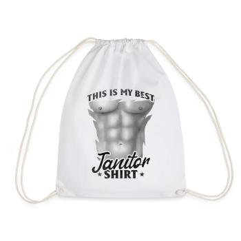 C’est ma meilleure chemise de concierge - Nettoyage concierge - Sac de sport léger - blanc - Devant
