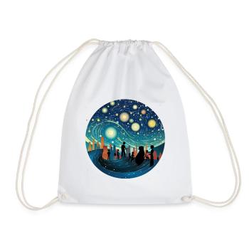 Engagement under the Stars Shirt Activity - Drawstring Bag - white - Front