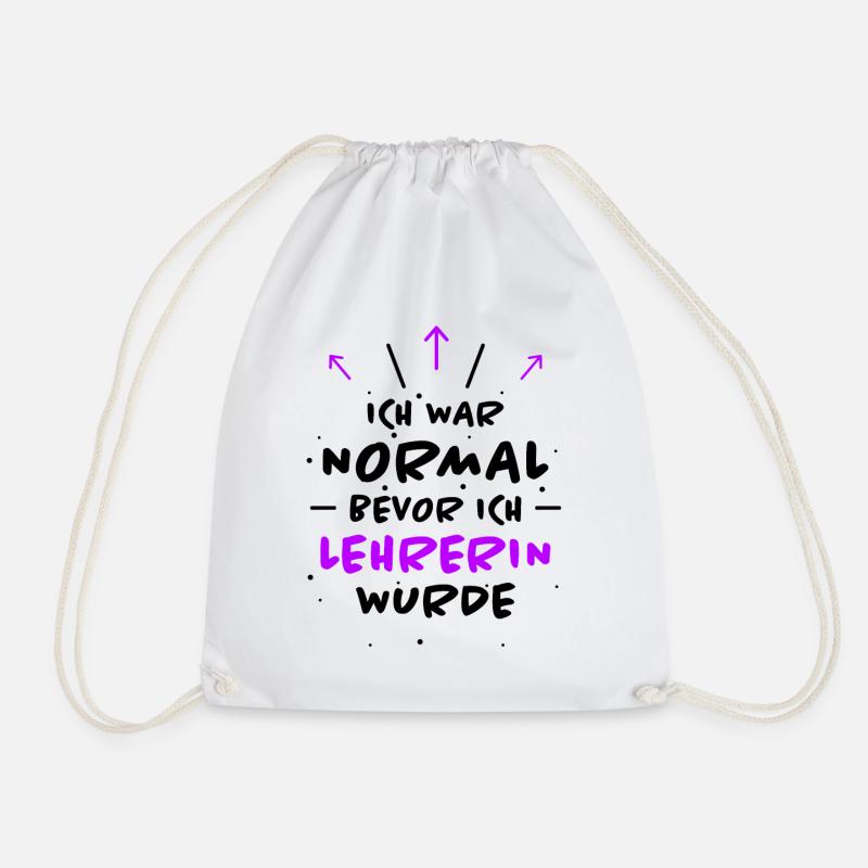 Lehrerin Spruch Lehrer Lustiges Lehrerin Geschenk - Turnbeutel - Weiß