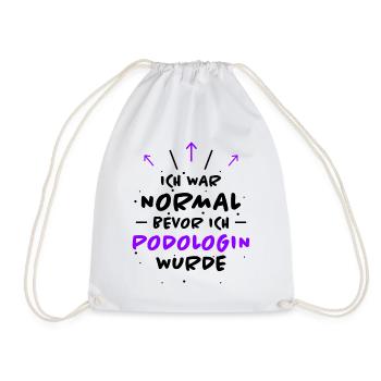 Podologin Spruch Fußpflegerin Podologin Geschenk - Turnbeutel - Weiß - Vorne