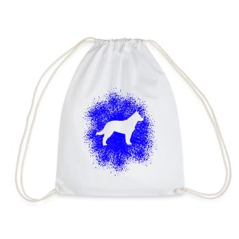 German Shepherd – Loyal Companion - Drawstring Bag - white - Front