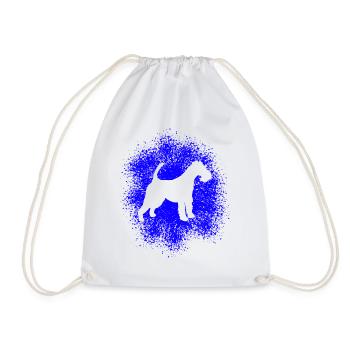 Drahthaar-Foxterrier für Hundeliebhaber - Turnbeutel - Weiß - Vorne