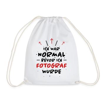 Fotograf Spruch Foto Lustiges Fotograf Geschenk - Turnbeutel - Weiß - Vorne