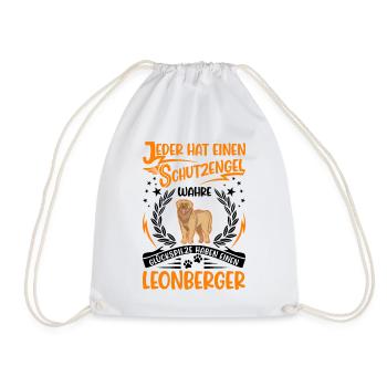 Leonberger Schutzengel - Turnbeutel - Weiß - Vorne