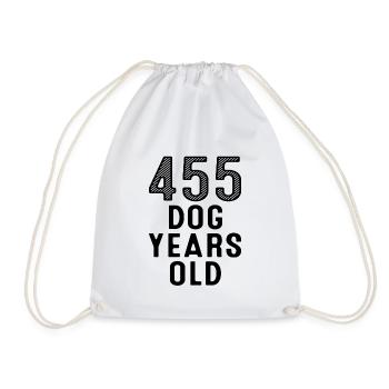 455 Chien Ans 65e Anniversaire - Sac de sport léger - blanc - Devant