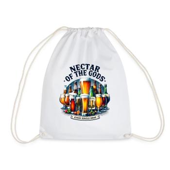 Bier Nectar of the Gods Liebhaber Party Trinker - Turnbeutel - Weiß - Vorne