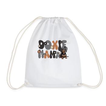 Dackel Groovy Doxie Mama - Turnbeutel - Weiß - Vorne