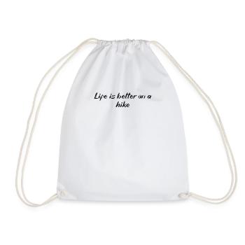 Randonnée - La vie est plus belle en randonnée - Sac de sport léger - blanc - Devant