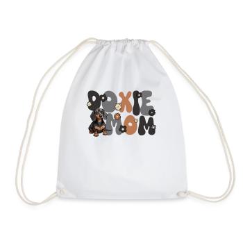 Dackel Groovy Doxie Mom - Turnbeutel - Weiß - Vorne