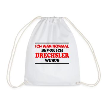 Drechsler Spruch Job Lustiges Drechsler Geschenk - Turnbeutel - Weiß - Vorne