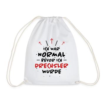 Drechsler Spruch Job Lustiges Drechsler Geschenk - Turnbeutel - Weiß - Vorne