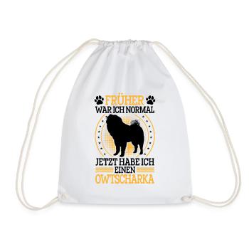 Ovcharka, formerly normal Caucasian Ovcharka - Drawstring Bag - white - Front