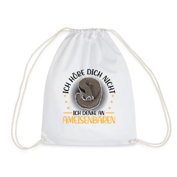 Anteater Think of anteaters - Drawstring Bag - white - Front