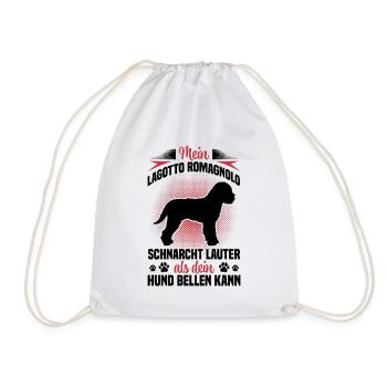 Lagotto Romagnolo snores loud water dog - Drawstring Bag - white - Front