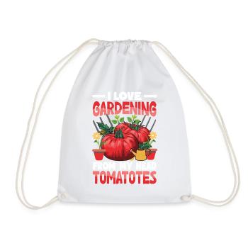 Love Gardening From My Head Tomatoes - Turnbeutel - Weiß - Vorne