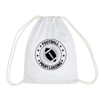 Joueur de football américain de chargement de pro de football - Sac de sport léger - blanc - Devant