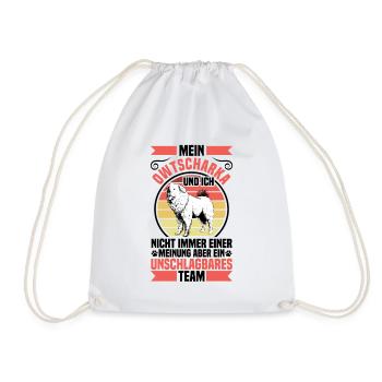 Ovcharka is unbeatable Caucasian Ovcharka - Drawstring Bag - white - Front