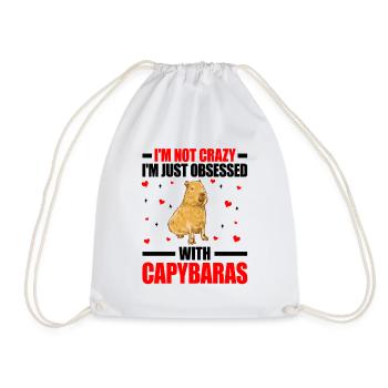 Capybara pas fou Capybara d’Amérique du Sud - Sac de sport léger - blanc - Devant