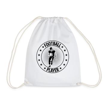 Joueur de football américain Joueur de football - Sac de sport léger - blanc - Devant