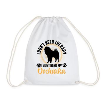 Ovcharka Only need Caucasian Ovcharka - Drawstring Bag - white - Front