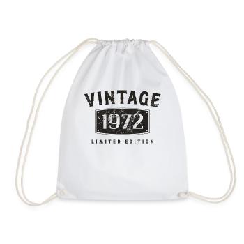 Birthday 1972 Limited Edition Vintage 1972 - Drawstring Bag - white - Front