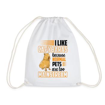 J’aime Capybara Amérique du Sud Capybara - Sac de sport léger - blanc - Devant