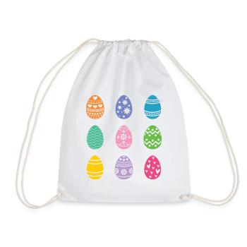 Oeufs de Pâques - Sac de sport léger - blanc - Devant