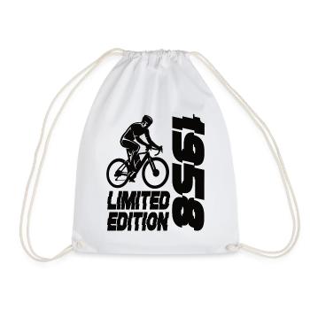 Limited Edition 1958 Limited Edition Fahrrad - Turnbeutel - Weiß - Vorne