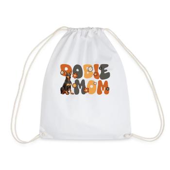 Doberman Pinscher Groovy Dobie Maman - Sac de sport léger - blanc - Devant