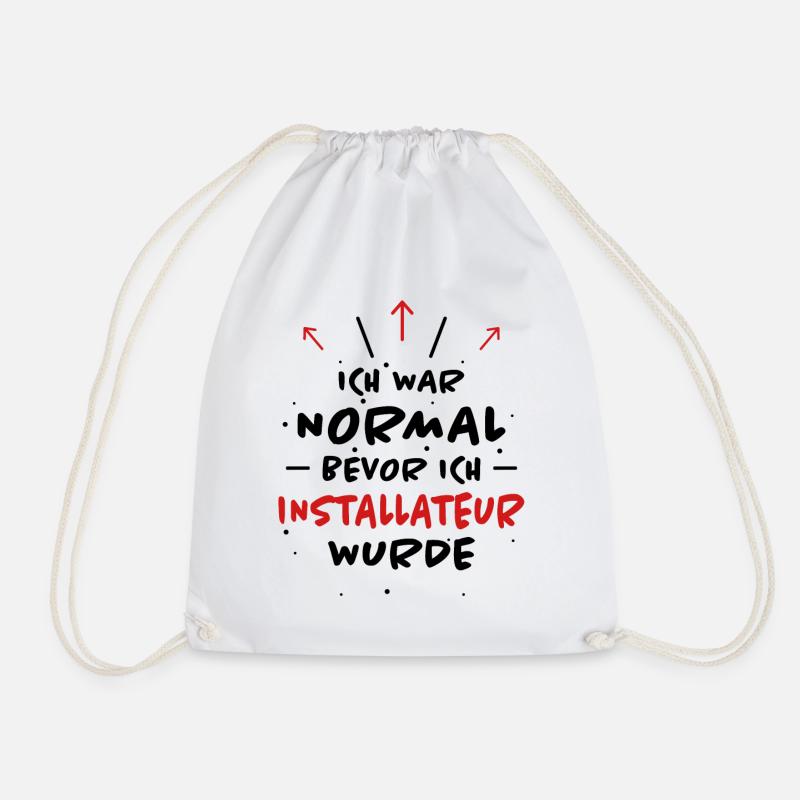 Installateur Spruch Heizung Installateur Geschenk - Turnbeutel - Weiß