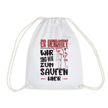 Junggesellenabschied Polterabend Team Bräutigam - Turnbeutel - Weiß - Vorne