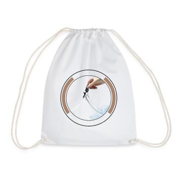 Leash Shears Hand Dog Grooming Unique Pet Care T - Drawstring Bag - white - Front