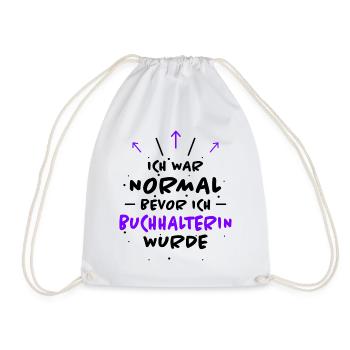 Buchhalterin Spruch Lustiges Buchhalterin Geschenk - Turnbeutel - Weiß - Vorne