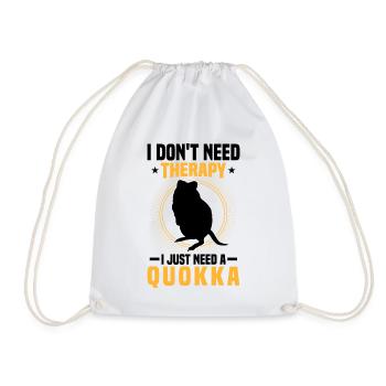 Brauche nur Quokkas Beuteltier Quokka - Turnbeutel - Weiß - Vorne