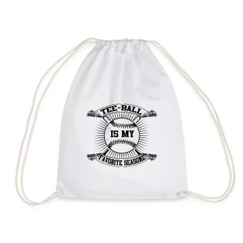 Jeu de tee-ball - Le tee-ball est ma saison préférée - Sac de sport léger - blanc - Devant