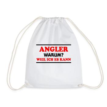Angler Spruch Fische Angeln Meer Angler Geschenk - Turnbeutel - Weiß - Vorne