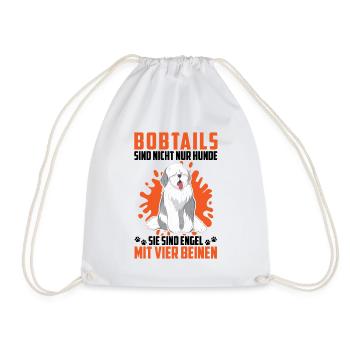 Bobtail pas seulement chien vieux chien de berger anglais - Sac de sport léger - blanc - Devant